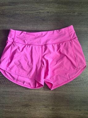 lululemon athletica Bright Pink Athletic Running Shorts